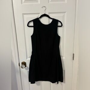 H&M black linen dress